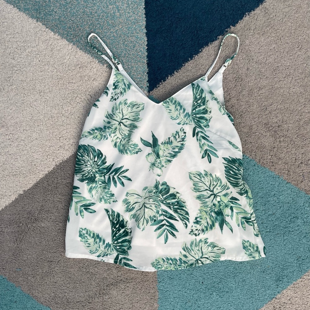 Island style spaghetti strap blouse